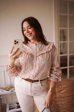 Charger l'image dans la galerie, Chemise fleuri rouge VERA (34 au 48 )