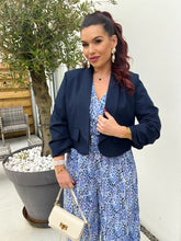 Charger l&#39;image dans la galerie, Blazer court bleu marine MIA ( 36 au 48