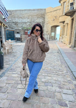 Charger l&#39;image dans la galerie, Manteau marron clair fourrure synthétique THAIS (36 au 42 )