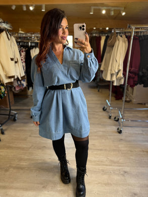 Robe courte large jeans SABRINA ( taille 36 au 50 )