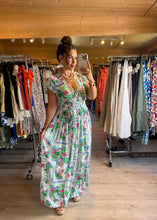 Charger l&#39;image dans la galerie, Robe longue verte Kiara ( 36 au 42 )