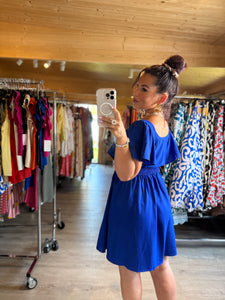 Robe courte bleu calina ☀️( s/m/l)