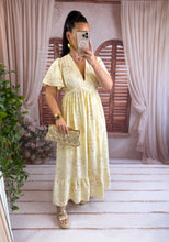 Charger l'image dans la galerie, Robe longue jaune MONA ( 36 au 48 )
