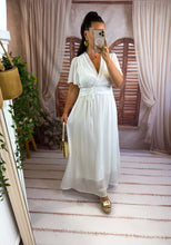 Charger l'image dans la galerie, Robe longue blanche VANILLE (36 au 48)
