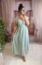 Charger l'image dans la galerie, Robe vert d'eau LISANDRA (34 au 48 )