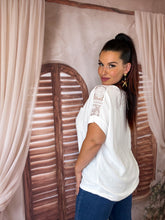 Charger l'image dans la galerie, TEE shirt poche crochet blanc LYSE (38 au 46)