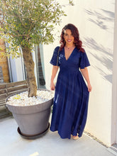 Charger l'image dans la galerie, Robe bleu marine AMOR ( 40 au 48 )