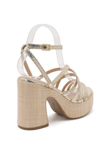 Charger l'image dans la galerie, Sandale compensée gold TESS (36 au 41)