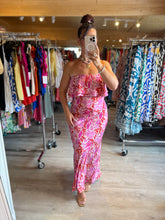 Charger l&#39;image dans la galerie, Robe bustier volant rose ☀️( 34/36/38 )