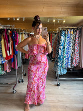 Charger l&#39;image dans la galerie, Robe bustier volant rose ☀️( 34/36/38 )