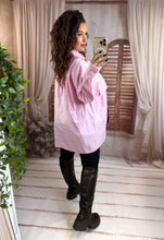 Charger l'image dans la galerie, Chemise oversize rose EMMA (38 au 48)