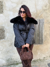 Charger l&#39;image dans la galerie, Doudoune col fourrure synthétique THÉA (34 au 42)