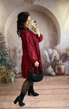 Charger l'image dans la galerie, Robe bordeaux coupe loose MULAN (34 au 42)