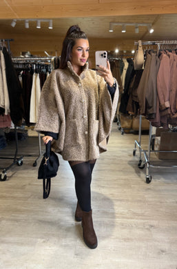 Poncho beige KAMILA (36 au 50)