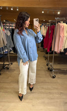Charger l'image dans la galerie, Chemise loose en jeans denim OPALE (36 au 48)