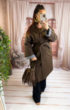 Charger l'image dans la galerie, Manteau trench chocolat SANDRA (36 au 46)