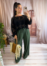 Charger l'image dans la galerie, Top en crochet noir JULIE (36 au 44)