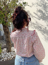 Charger l'image dans la galerie, Chemise fleuri rouge VERA (34 au 48 )