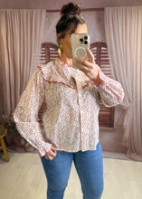 Charger l'image dans la galerie, Chemise fleuri rouge VERA (34 au 48 )