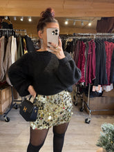 Charger l'image dans la galerie, Jupe gros sequin doré HINA (36 au 40)