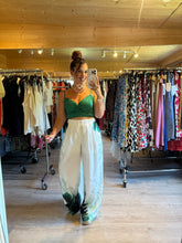 Charger l&#39;image dans la galerie, Ensemble top + pantalon vert AMALIA