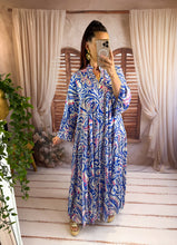 Charger l'image dans la galerie, Robe loose bleu THAIS (38 au 46)