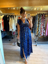 Charger l&#39;image dans la galerie, Robe Izïa léopard bleu ( taille 34 au 48 )
