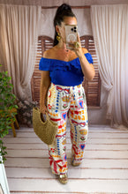 Charger l'image dans la galerie, Pantalon motif coeur bleu EULALIE (34 au 48)