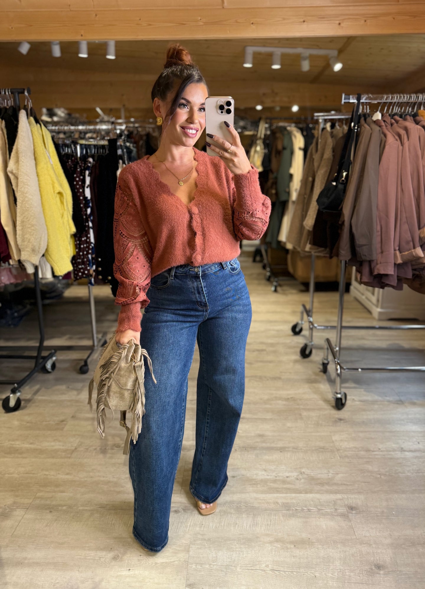 Jeans large bleu QUEEN (38 au 48)