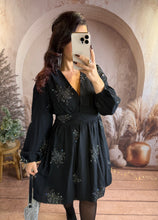 Charger l'image dans la galerie, Robe noir éclat scintillante SNOW (36 au 48)