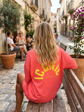 Charger l'image dans la galerie, Tee Shirt rayé corail Iconic MENORCA (36 au 44)