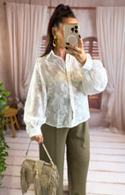 Charger l'image dans la galerie, Chemise blanche broderie JACQUELINE (36 au 42)