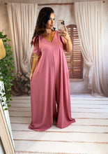 Charger l'image dans la galerie, Combinaison coupe large vieux rose RACHEL (46 au 54)