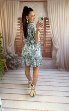 Charger l'image dans la galerie, Robe bleu/blanche courte ROXANNE (36 au 48)