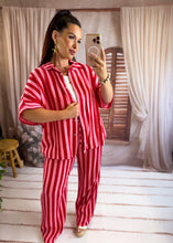 Charger l'image dans la galerie, Chemise rayé rose/rouge KALA (36 au 48)