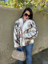 Charger l&#39;image dans la galerie, Manteau fourrure synthétique écru YLA (36 au 44)