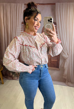 Charger l'image dans la galerie, Chemise fleuri rouge VERA (34 au 48 )