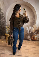 Charger l&#39;image dans la galerie, Jeans flare coeur scintillant ELVIRA (38 au 48)⭐️