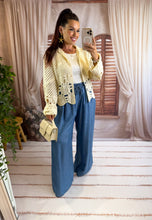 Charger l'image dans la galerie, Gilet en crochet beige DOUNIA (36 au 48)