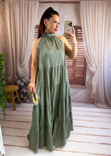 Charger l'image dans la galerie, Robe longue kaki MOLLY ( 36 au 44 )