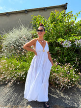 Charger l'image dans la galerie, Robe longue blanche soleil DITA ( 34 au 44 )