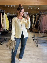 Charger l&#39;image dans la galerie, Gilet écru KLERVIE (34 au 40)