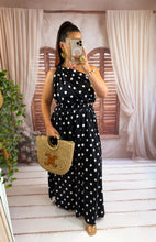 Charger l'image dans la galerie, Ensemble top + jupe noir pois blanc KLARA (36 au 44) New