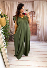 Charger l'image dans la galerie, Combinaison coupe large kaki RACHEL (46 au 54)