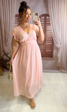 Charger l'image dans la galerie, Robe rose pale LISANDRA (36 au 42)