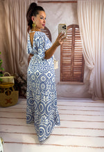 Charger l'image dans la galerie, Robe sirène bleu/blanche YUZU (40 au 48)