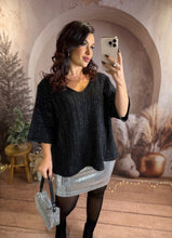 Charger l'image dans la galerie, Jupe en sequin argent JOY (36 au 48)