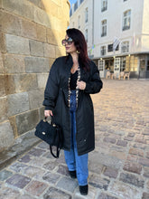 Charger l&#39;image dans la galerie, Long Bombers noir réversible léopard TANIA (36 au 46)