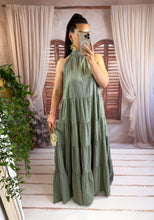 Charger l'image dans la galerie, Robe longue kaki MOLLY ( 36 au 44 )