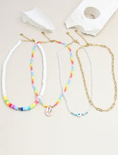 Charger l&#39;image dans la galerie, Collier perle en lot de 4 pcs modèles assortis en acier inoxydable ☀️
